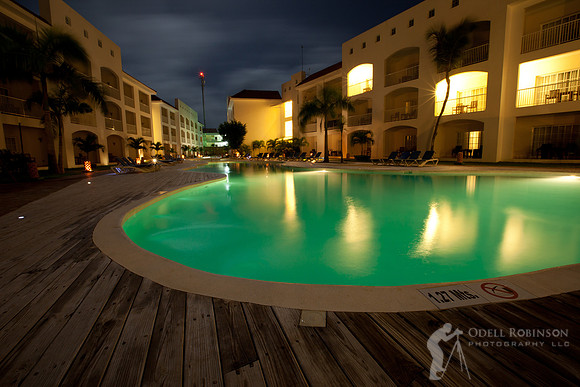 An Evening Poolside